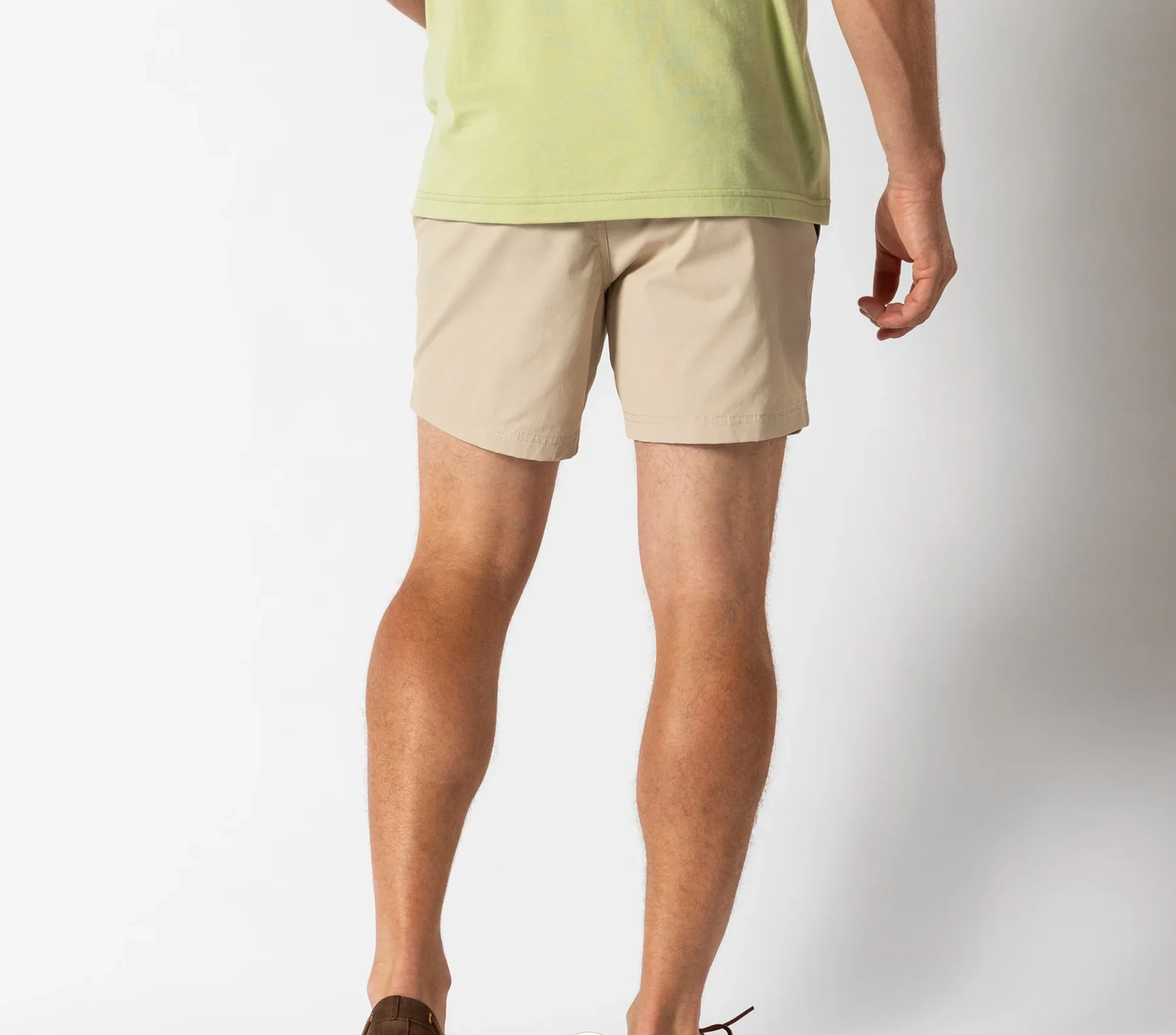 6" Harbor Performance Short - Stone - Image 2