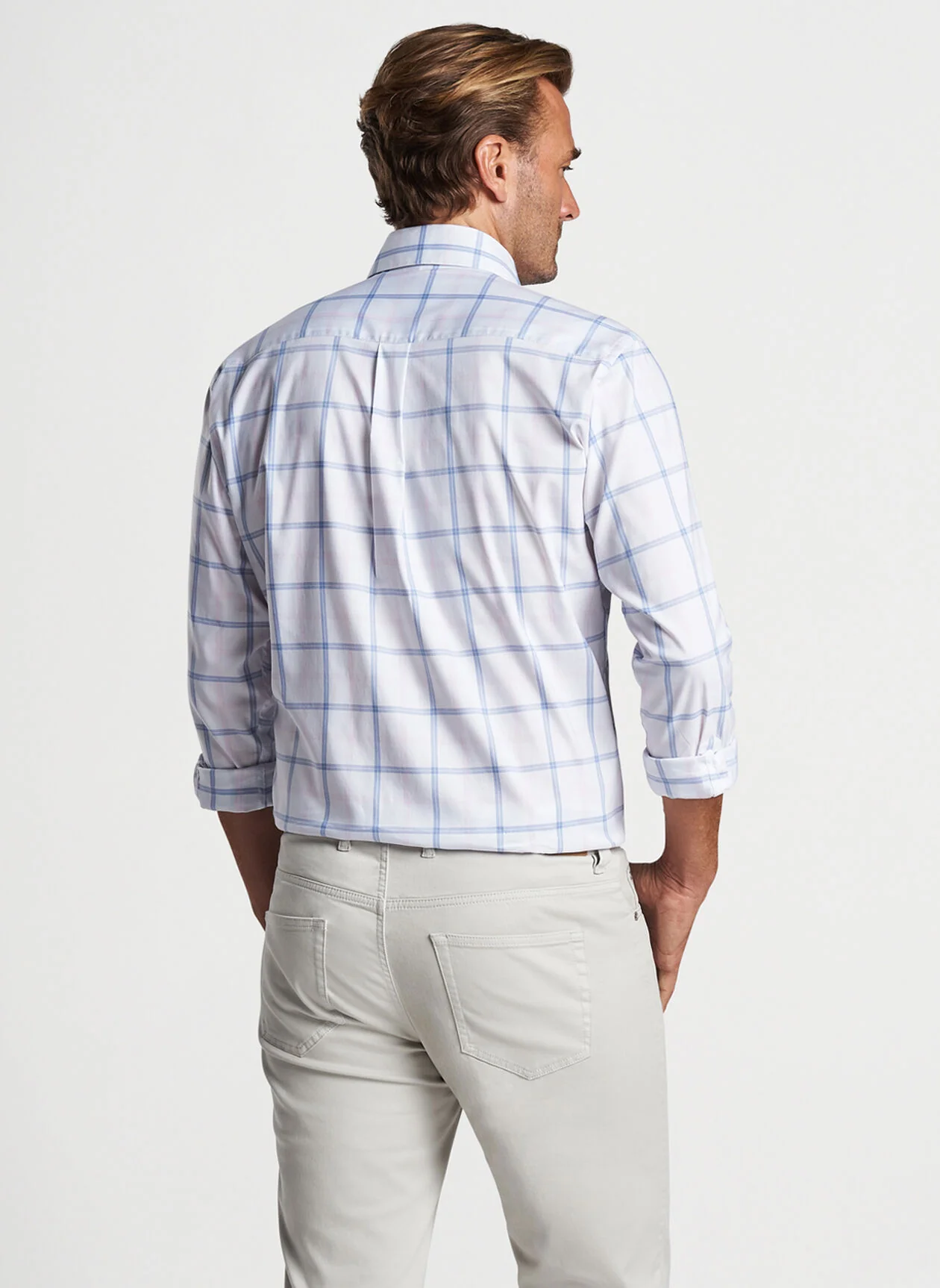 Abbot Crown Lite Cotton-Stretch Sport Shirt - Palmer Pink - Image 4