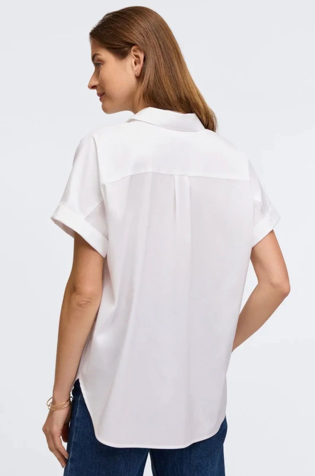 Abigail No Iron Stretch Short Sleeve Shirt - Two Colors - Image 3