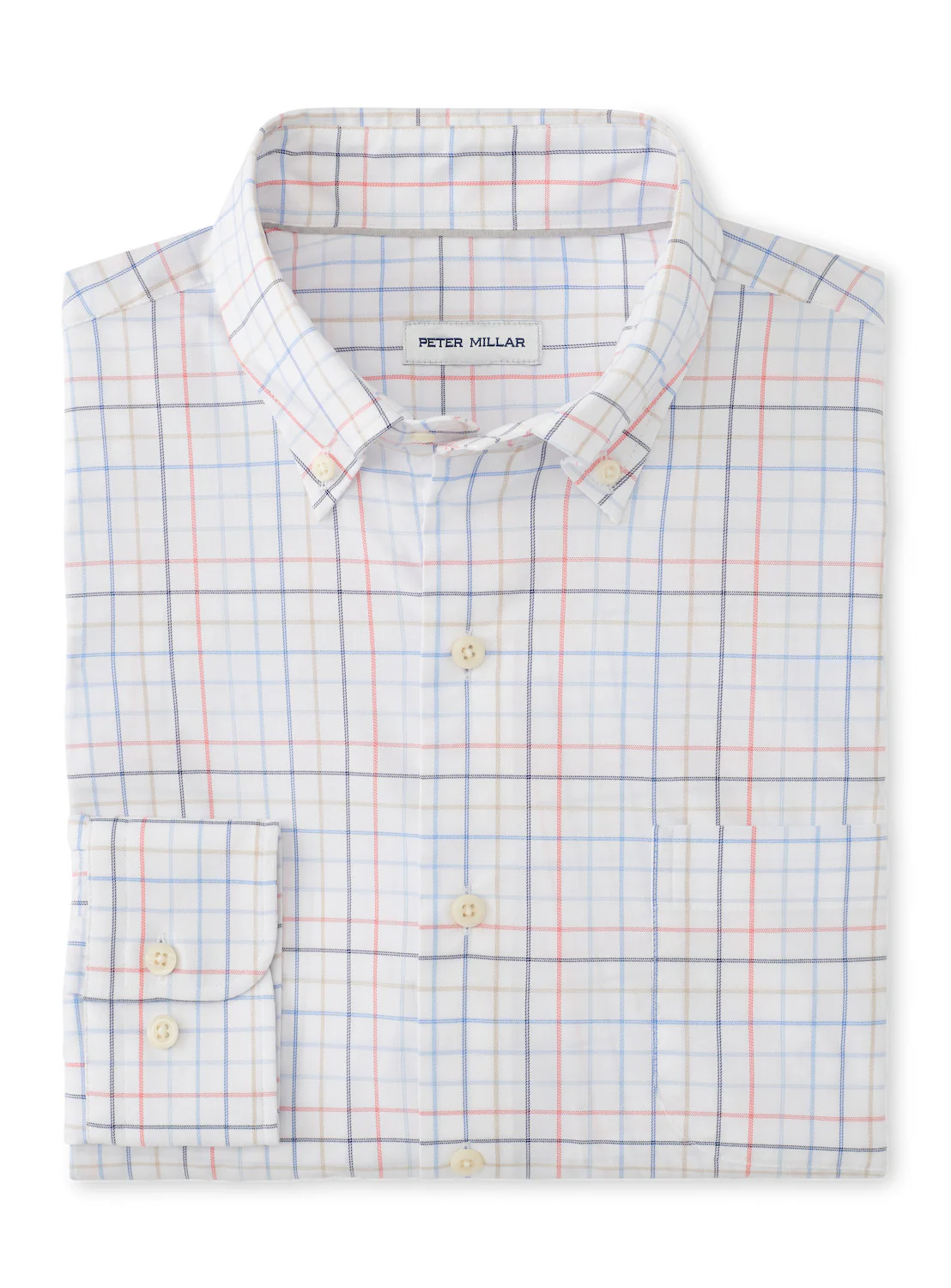 Allen Crown Lite Cotton-Stretch Sport Shirt by Peter Millar - White