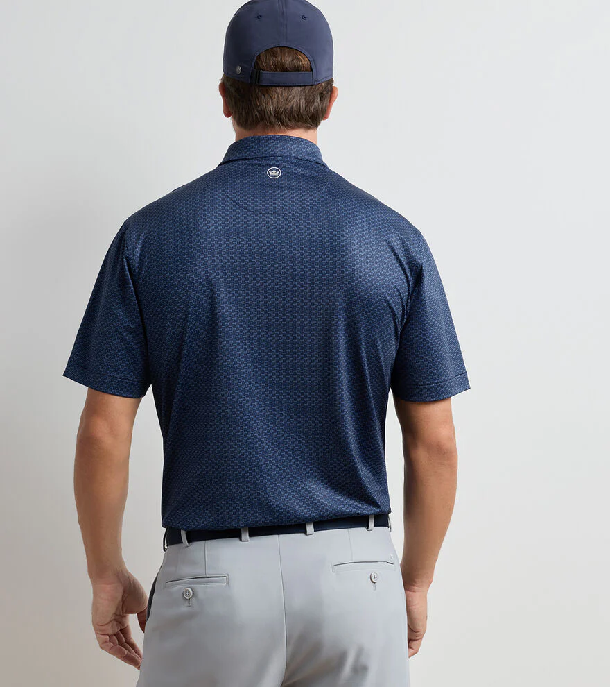 Bunker Bar Performance Jersey Polo by Peter Millar - Navy - Image 3