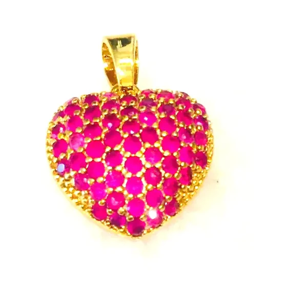 Charm Bar-Puffy Heart-Two Colors - Image 2