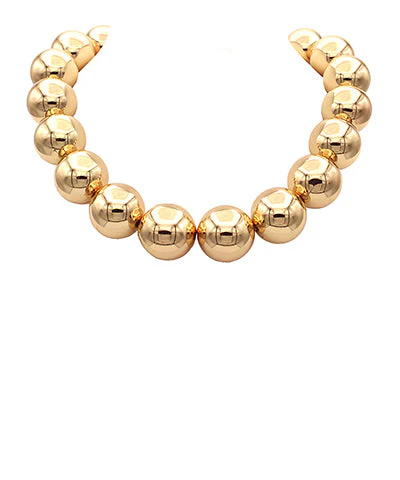 Chunky Ball 25mm Necklace - Two Colors