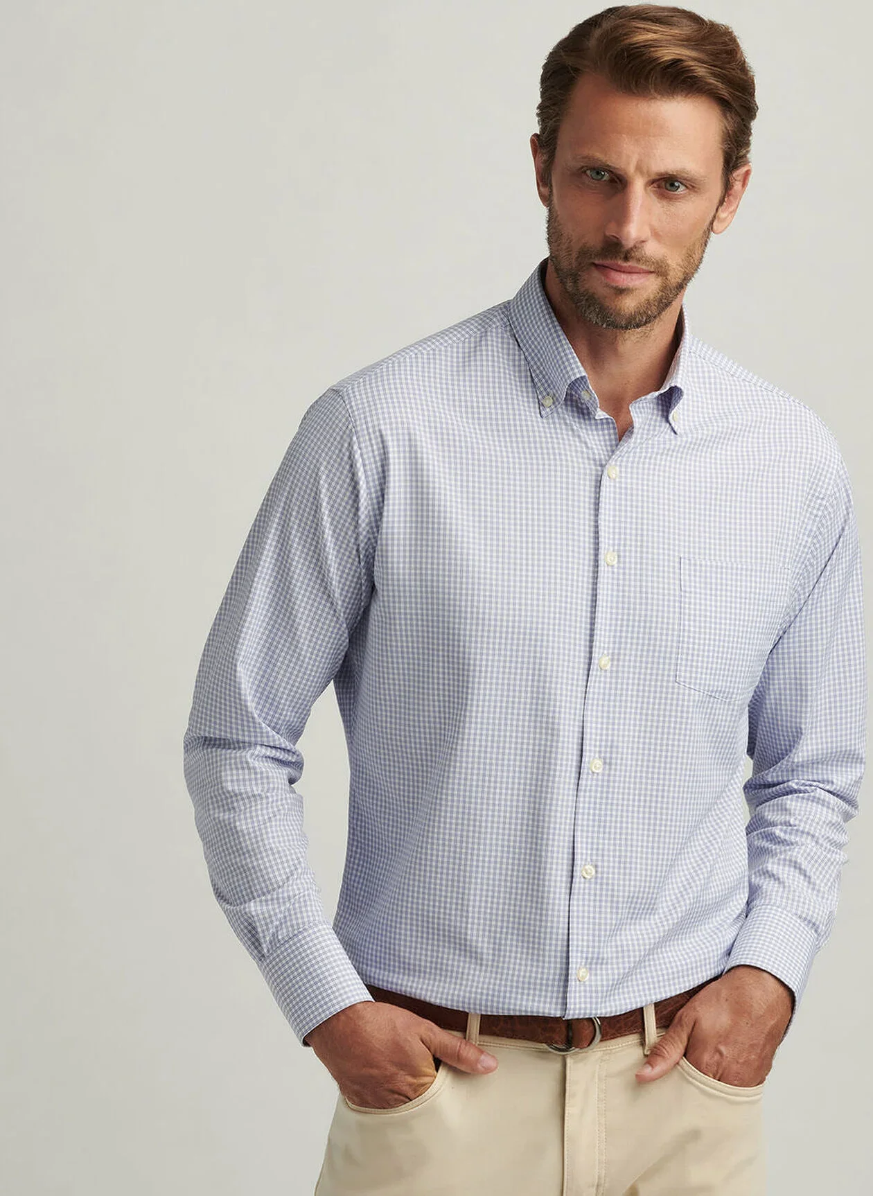 Derwent Performance Twill Sport Shirt by Peter Millar - Wildflower - Image 2