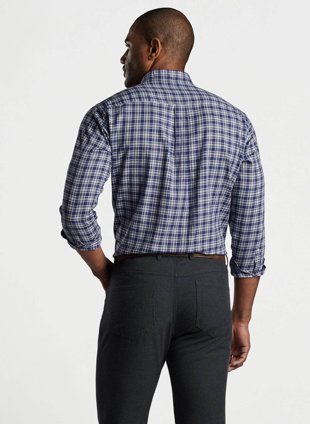 Haight Summer Soft Cotton Sport Shirt - Navy - Image 2