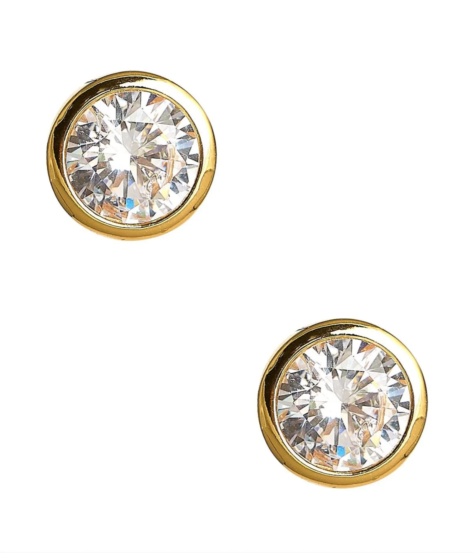 Large Bezel Stud - Three Colors