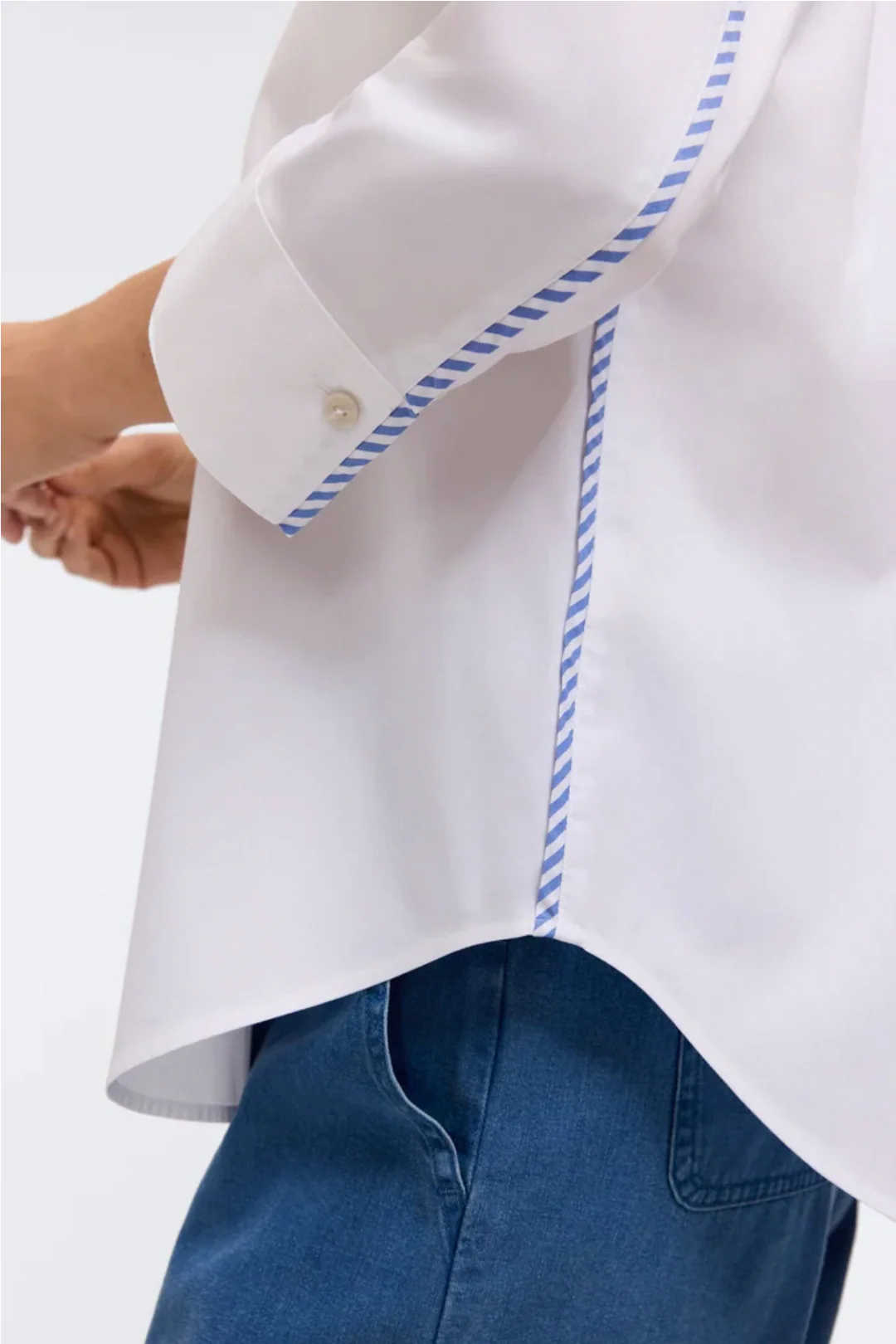 Marni No Iron Pinpoint 3/4 Sleeve Shirt - White - Image 3