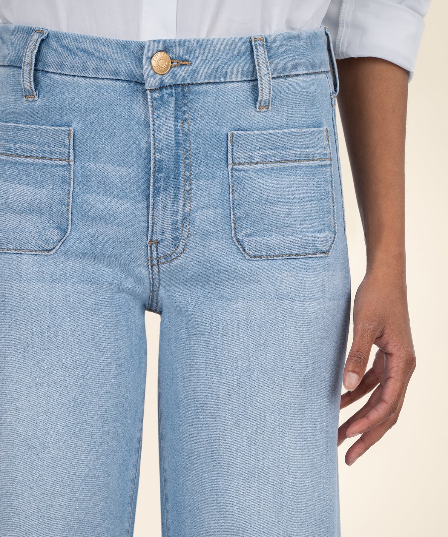 Meg High Rise Wide Leg - Fortitude Light Wash - Image 3