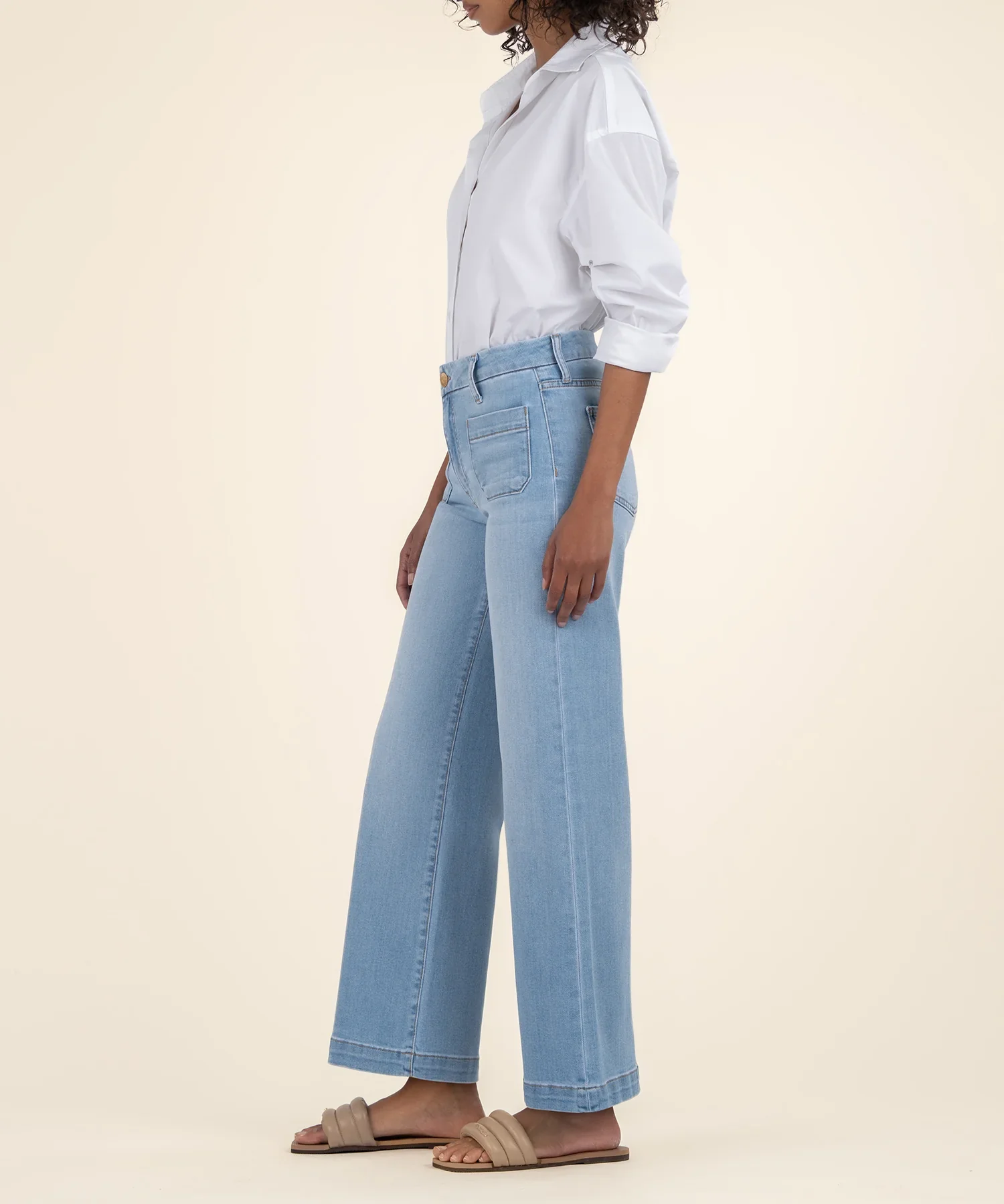 Meg High Rise Wide Leg - Fortitude Light Wash - Image 4