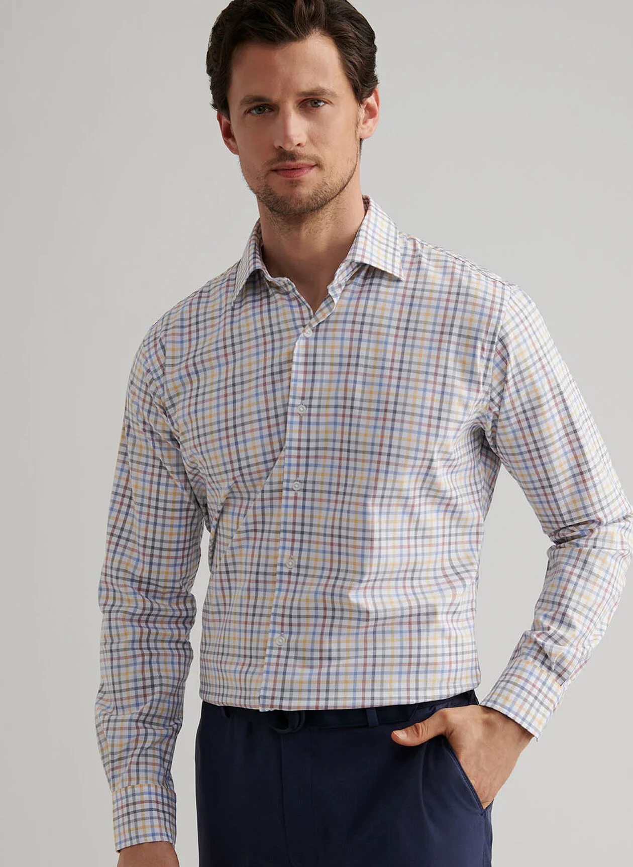 North Coast Crown Lite Cotton-Stretch Sport Shirt by Peter Millar - Evening Tide - Image 3