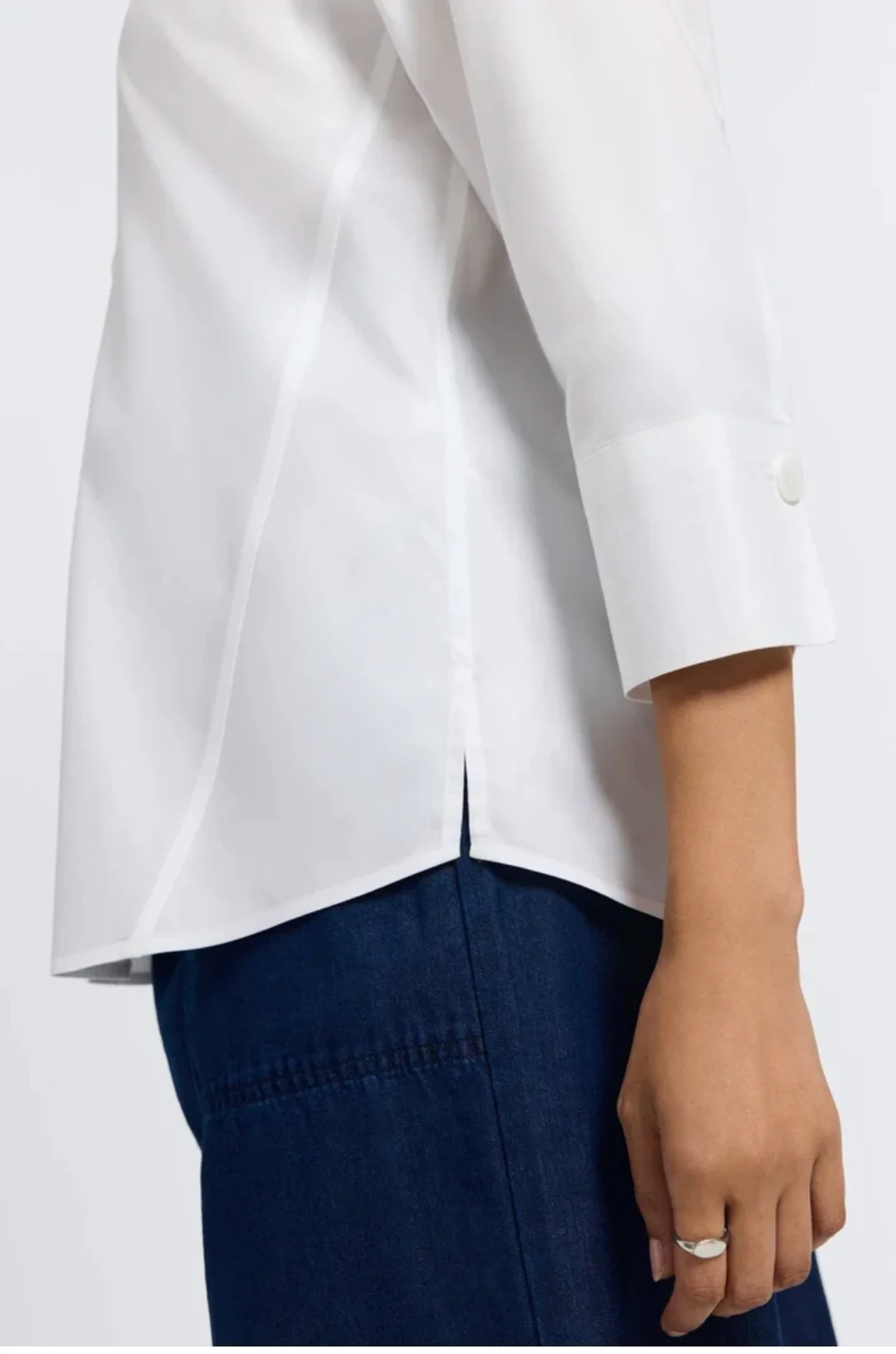 Paityn No Iron Pinpoint 3/4 Sleeve Shirt - Image 3