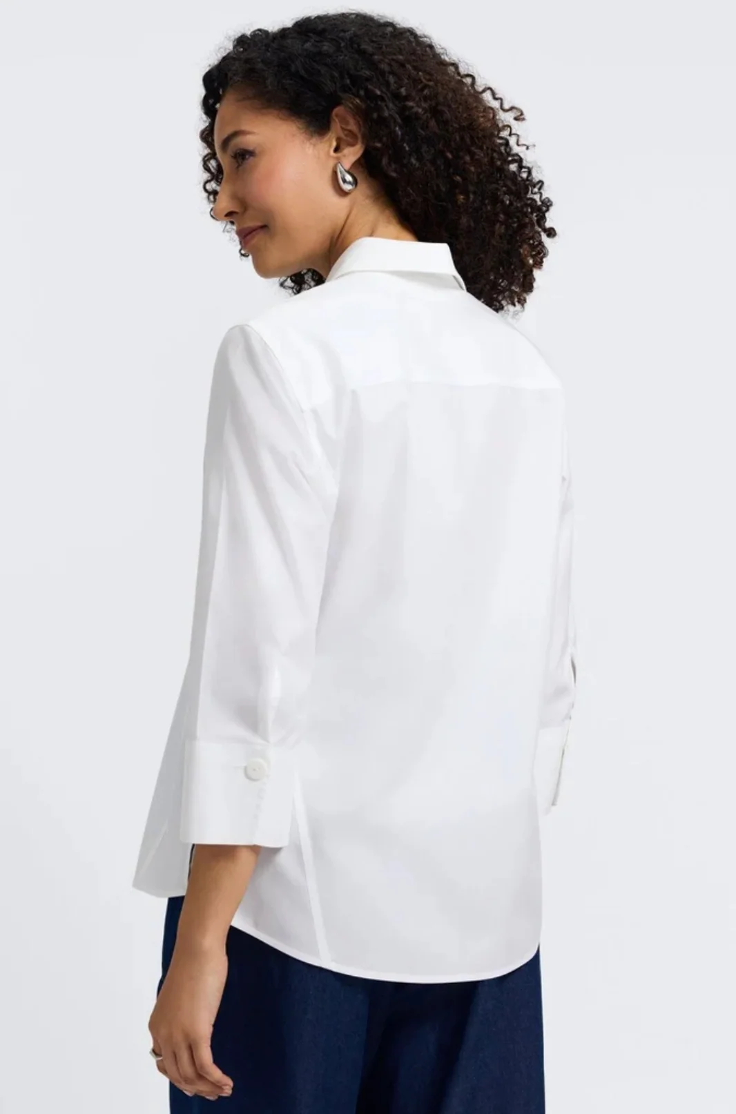 Paityn No Iron Pinpoint 3/4 Sleeve Shirt - Image 4