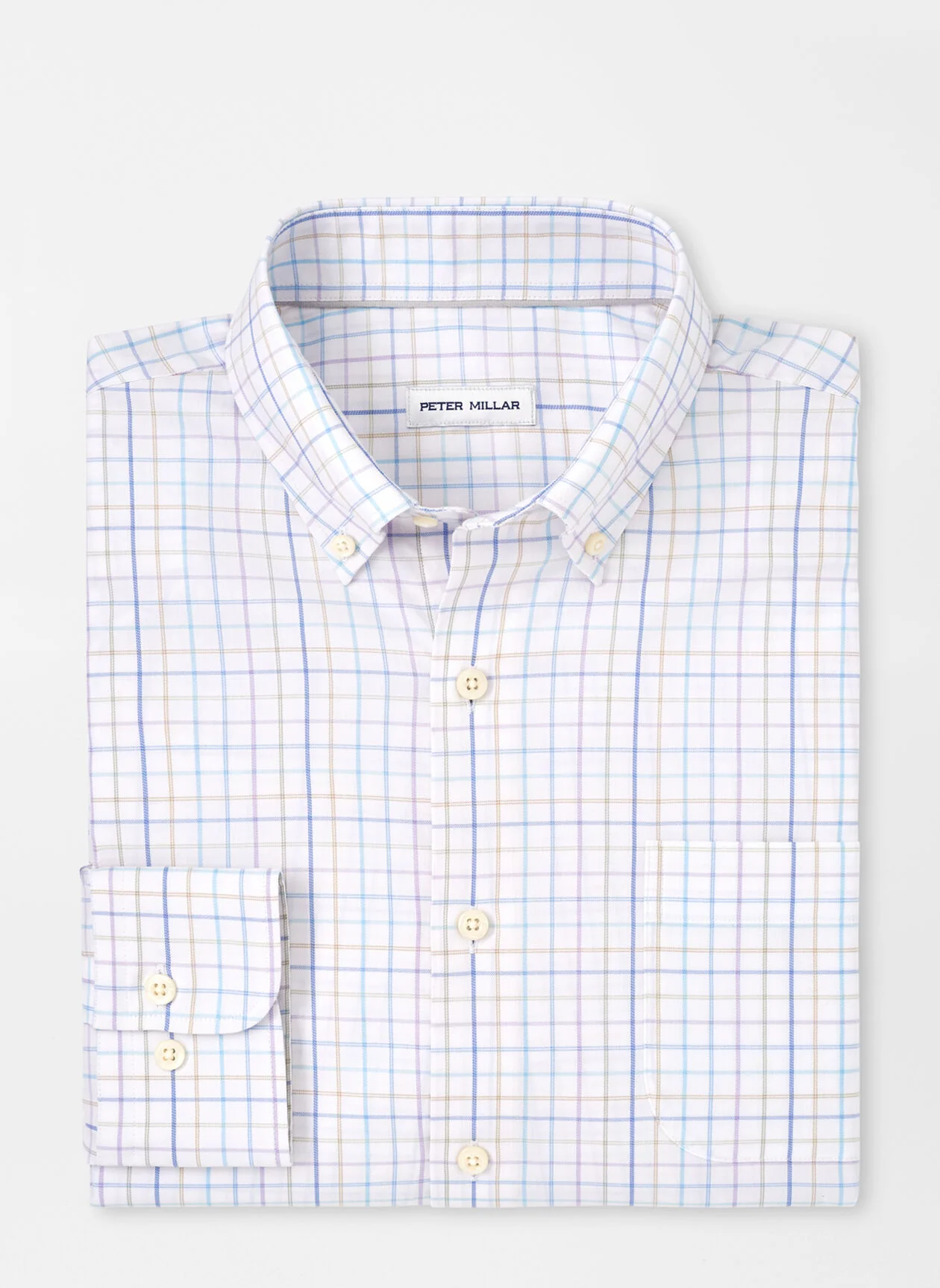 Patten Crown Lite Cotton-Stretch Sport Shirt - White