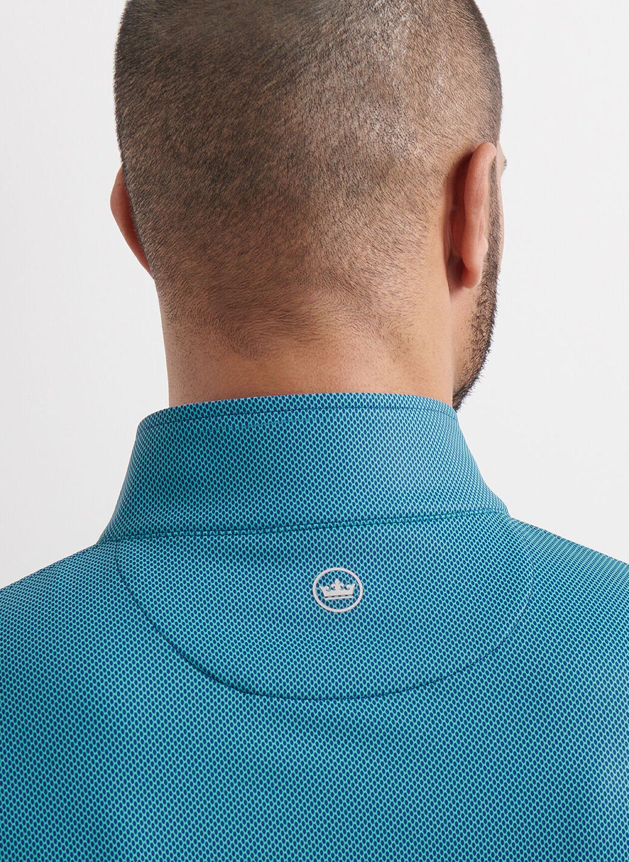 Perth Birdseye Performance Quarter-Zip by Peter Millar - Sports Navy - Image 4