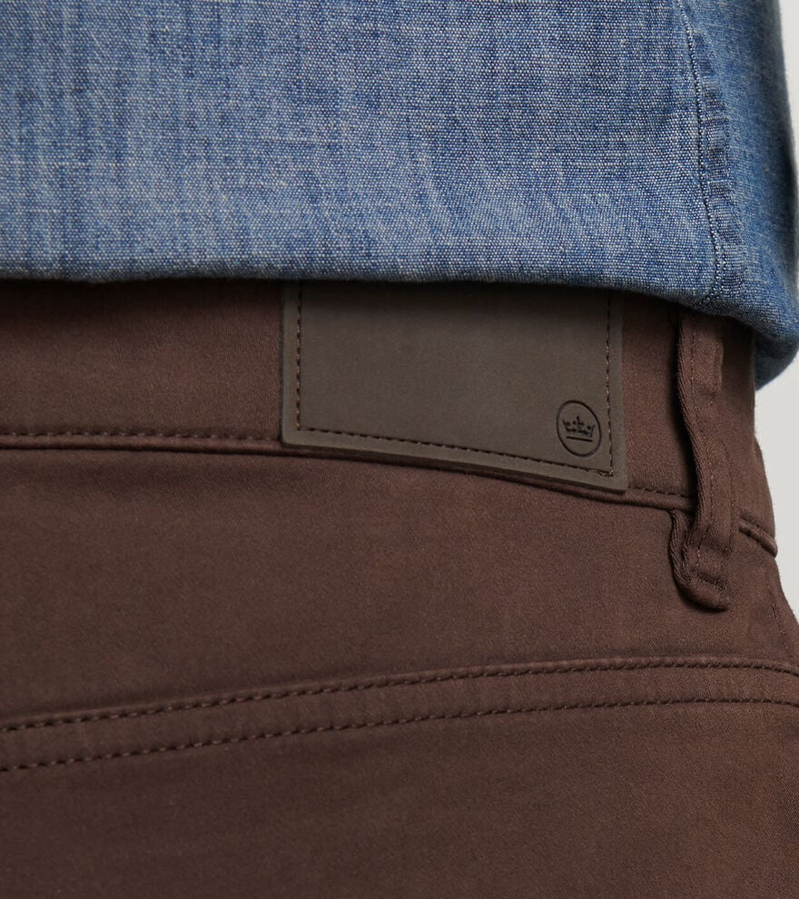 Signature Sateen Five-Pocket Pant by Peter Millar - French Press - Image 4