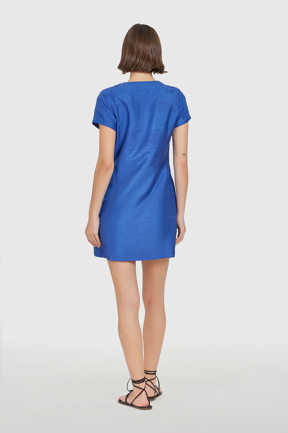 The Mini Tee Dress - Cobolt - Image 2