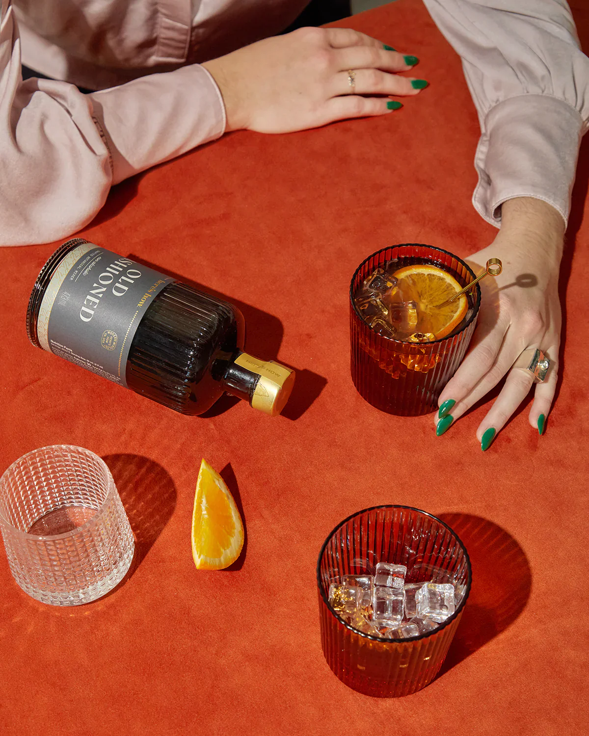 The Scout Lowball Glass- Amber Set of Two - Image 3