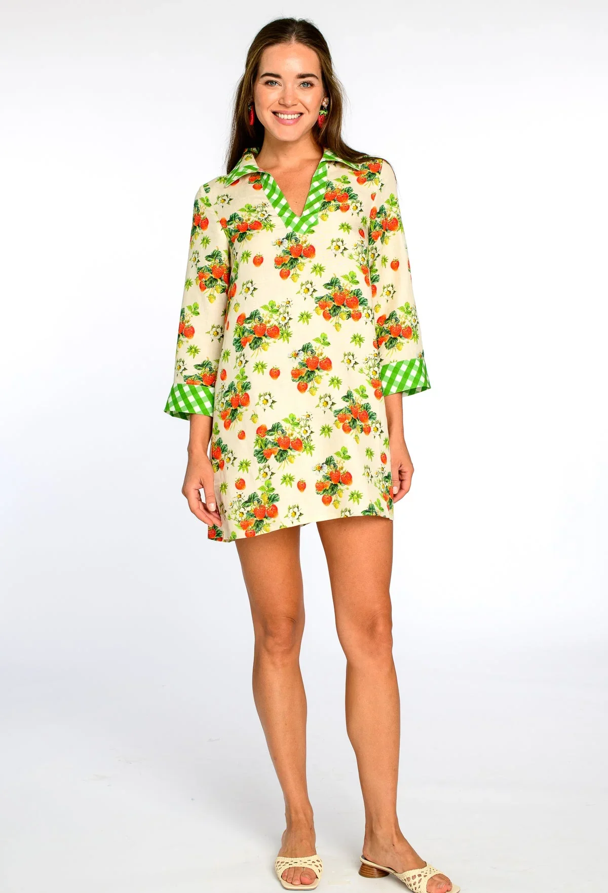 The Taylor Dress - Strawberry Garden
