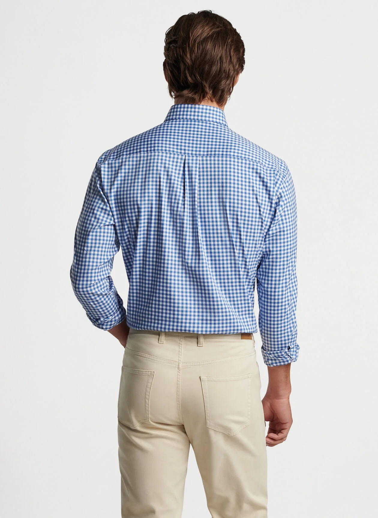 Trenton Crown Lite Cotton-Stretch Sport Shirt - Windsor Blue - Image 3